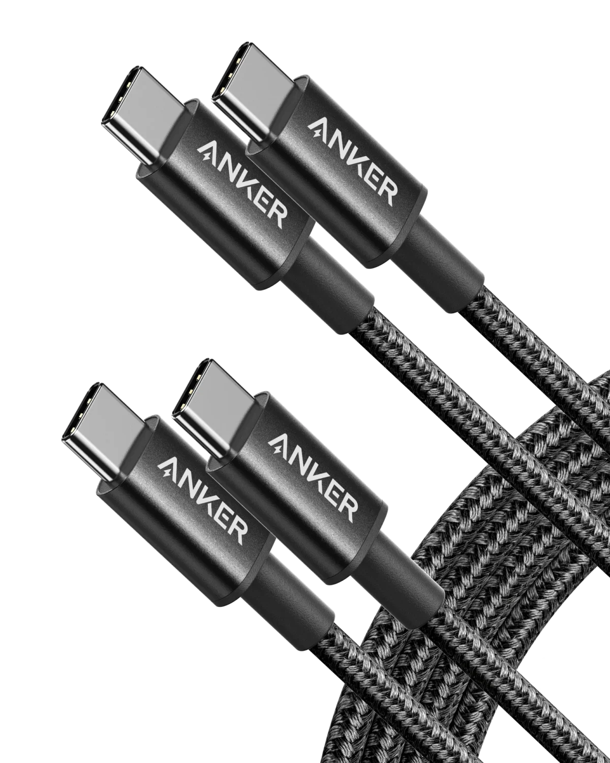 كابل Anker PowerLine III Flow USB-C إلى USB-C (60 واط، 1 متر) مضفر