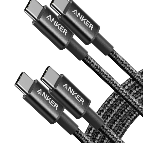كابل Anker PowerLine III Flow USB-C إلى USB-C (60 واط، 1 متر) مضفر