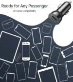 Choetech -TC0006-30W PD3.0 Fast Car Charger Black - Ultra Efficient Charging - Image 4