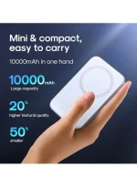 Joyroom JR-W020 20W 10000mAh Mini Magnetic Wireless Power Bank - White - Image 6