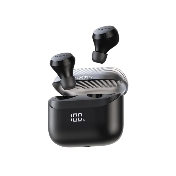سماعات أورايمو AirBuds 4 اللاسلكية (OTW-340) مع شاشة LED وتقنية 4-ENC للمكالمات
