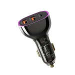 Recci RCC-N18 Transparent 3-Port Car Charger for Travel - Image 9