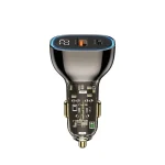 RECCI RCC-N21 95W Transparent Car Charger with Digital Display - Black - Image 2