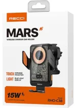 Recci Wireless Car Charger and Phone Holder 15W - RHO-C38 - Image 6