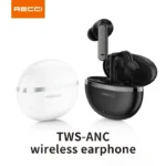⁦سماعات أذن لاسلكية Recci REP-W88 بخاصية إلغاء الضوضاء النشط (ANC)-أسود⁩ - الصورة ⁦2⁩