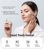Choetech BH-T24 TWS Wireless Bluetooth Earphones - Pearl White - Image 5
