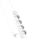 Anker Power Strip (4 في 1) مع حماية من زيادة التيار، أبيض | A9143L21