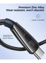 SA31-CC5 Pioneer Series 240W Fast Data Charging Cable (Type-C to Type-C) 1.2m - Black - Image 3