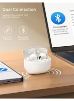 Joyroom JR-FN1 Wireless Earphones with Active Noise Cancelling and Environmental Technology, White - Image 3