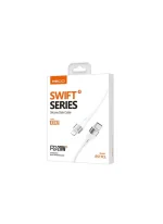 Ricci RS11CL PD20W Type-C to Lightning Silicone Cable 1m - White - Image 3