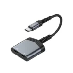 محول Recci RDS-A20 2 في 1 للشحن والصوت Type-C PD 60W