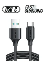 كيبل Joyroom S-A9 USB-A إلى Type-C أسود بطول 0.25 متر