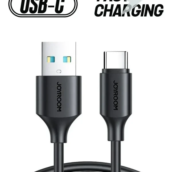 كيبل Joyroom S-A9 USB-A إلى Type-C أسود بطول 0.25 متر