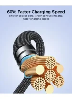 SA31-CC5 Pioneer Series 240W Fast Data Charging Cable (Type-C to Type-C) 1.2m - Black - Image 5