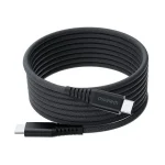 ⁦CHOETECH-XCC-1054 كابل USB-C إلى USB-C مغناطيسي بقوة 100 واط -أسود⁩ - الصورة ⁦2⁩