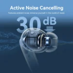 ⁦سماعات أذن لاسلكية Joyroom JR-FN2 Funpods True Wireless بتقنية البلوتوث (أبيض)⁩ - الصورة ⁦9⁩