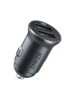 شاحن سيارة أنكر PowerDrive 2 Alloy بمنفذين USB بقدرة 24 واط - أسود (A2727H12)
