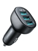 شاحن سيارة Joyroom JR-CCD03 بشاشة رقمية و 3 منافذ USB بقوة 3.4 أمبير