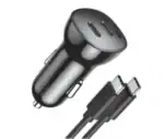 شاحن سيارة سريع مزدوج USB-C بقوة 40 واط - شحن فائق السرعة