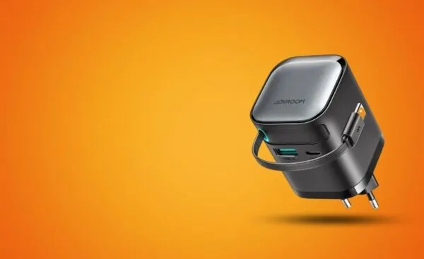 شاحن GaN بقوة 65 واط من JOYROOM JR-TCL02 مع كابل قابل للسحب