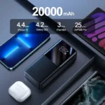 ⁦باور بانك Joyroom JR-QP192 بسعة 20000mAh وبقدرة 22.5W – أسود⁩ - الصورة ⁦6⁩