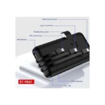 ⁦باور بانك 3×1 بسعة 10000mAh– منافذ USB، مايكرو وType-C (PB41)⁩ - الصورة ⁦3⁩