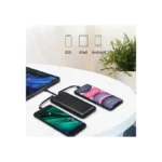 ⁦باور بانك 3×1 بسعة 10000mAh– منافذ USB، مايكرو وType-C (PB41)⁩ - الصورة ⁦5⁩