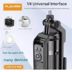 Plokama Live P10 Pro 180cm Selfie Stick Tripod – Black - Image 6