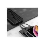 ⁦باور بانك 3×1 بسعة 10000mAh– منافذ USB، مايكرو وType-C (PB41)⁩ - الصورة ⁦7⁩