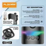 ⁦مثبت الموبايل Plokama AUTO-A20 مع تتبع تلقائي للوجه 360° وريموت تحكم – مخرج Type-C⁩ - الصورة ⁦5⁩