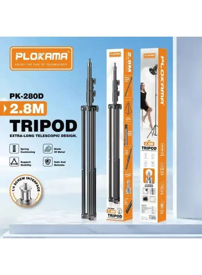Plokama PK-280D 2.8m Professional Camera Tripod – Strong
