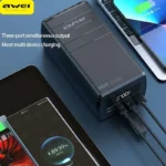 ⁦باور بانك Awei P171K – سعة 60000 مللي أمبير – شحن سريع 65 واط – بشاشة LED ومنفذي Type-C⁩ - الصورة ⁦7⁩
