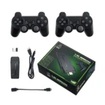 جهاز ألعاب وأتاري مع يد تحكم لاسلكية Wireless Controller Gamepad – لون أسود