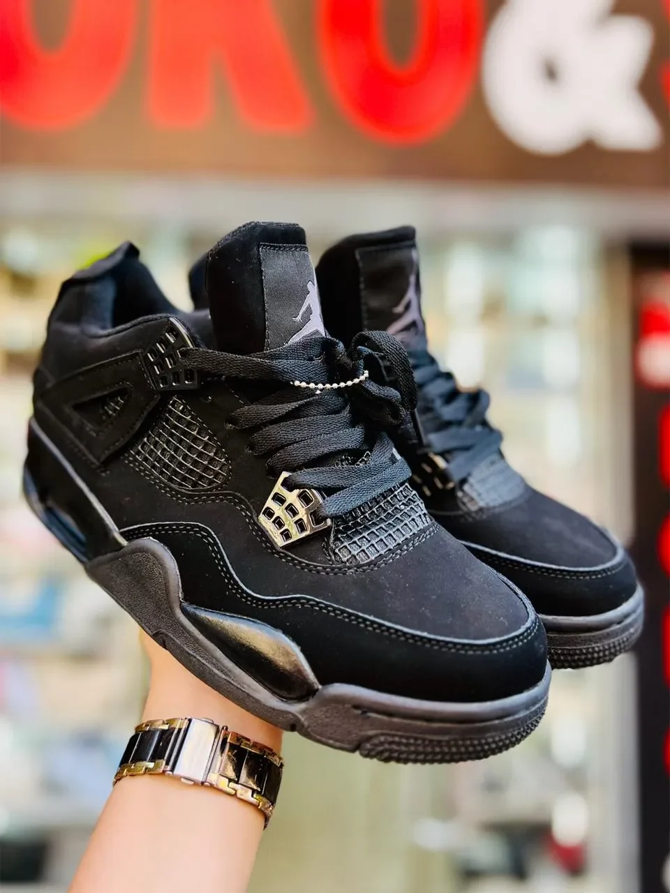 Jo Jordan Rip JO-4-BC-BK | JO Jordan 4 Black Cat - Triple Black - Koko & S