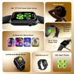 ⁦ساعة أورايمو الذكية oraimo Watch 6N - مكالمات بلوتوث وشاشة كاملة عالية الوضوح⁩ - الصورة ⁦3⁩