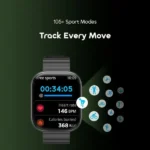 Oraimo Watch 6 Smartwatch - 2.01'' Massive HD Screen & Bluetooth Calling - Image 7