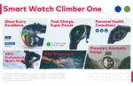 ⁦ساعة ايتل الذكية Climber One ISW-O43 شاشة Amoled بمقاس 1.43 بوصة ومقاومة للماء IP68⁩ - الصورة ⁦6⁩
